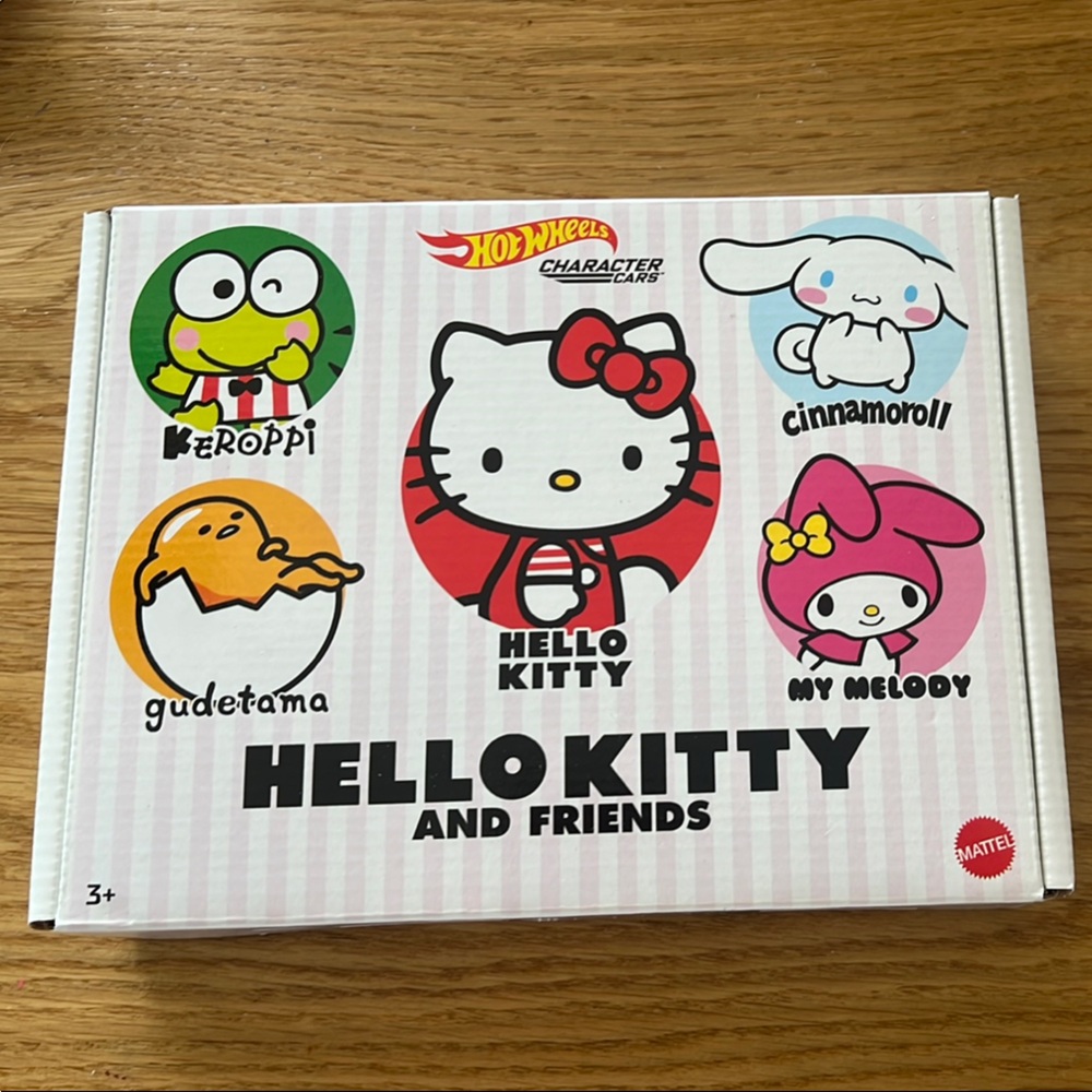 Hello Kitty and Friends HotWheels Car Set -